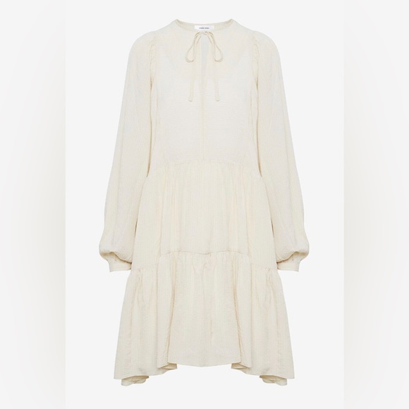 Anine Bing Madison dress in cream and black stripe, XXS - Picture 1 of 8